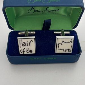 White and Black Dog Cufflinks